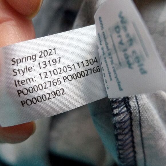 Marine Layer Re-Spun Allison Pant in floral navy - blue elastic waist size Small - Picture 10 of 11